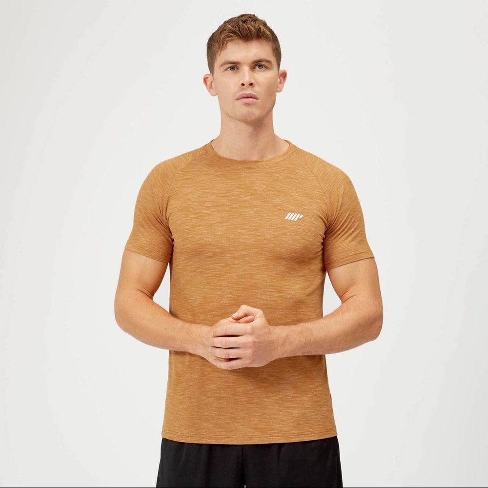 Mens Myprotein Performance Workout Top Tee T-Shirt - Ash Marl Size Medium